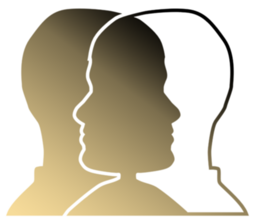 Silhouette de rostro humano en perfil