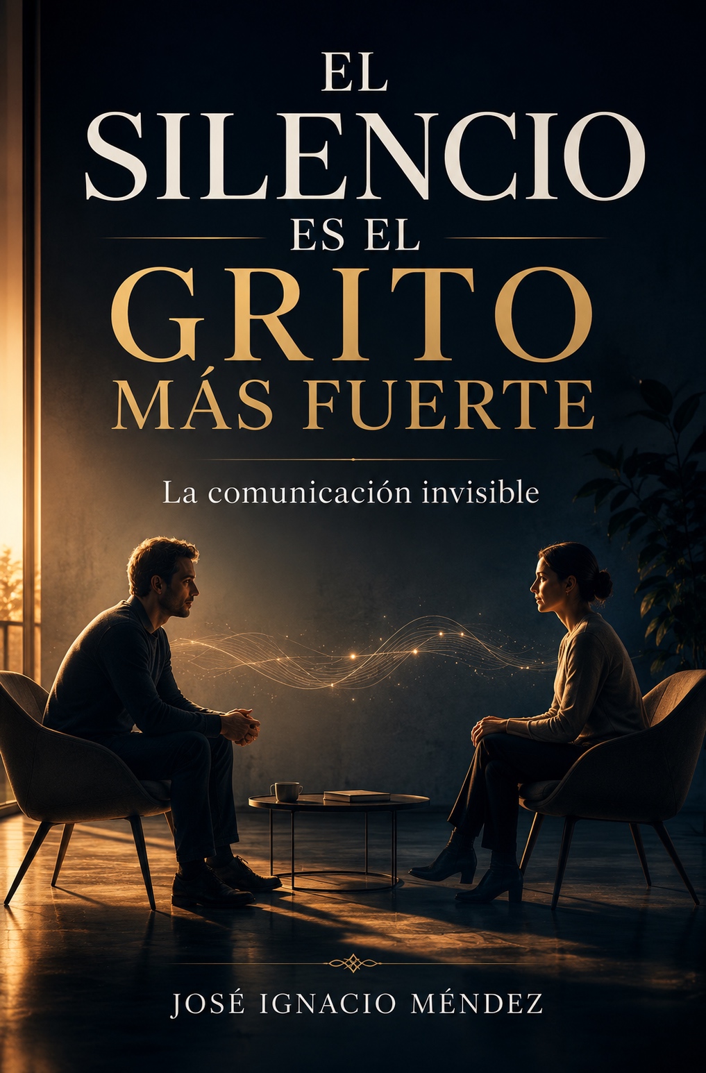 Dos personas sentadas frente a frente en un entorno moderno.