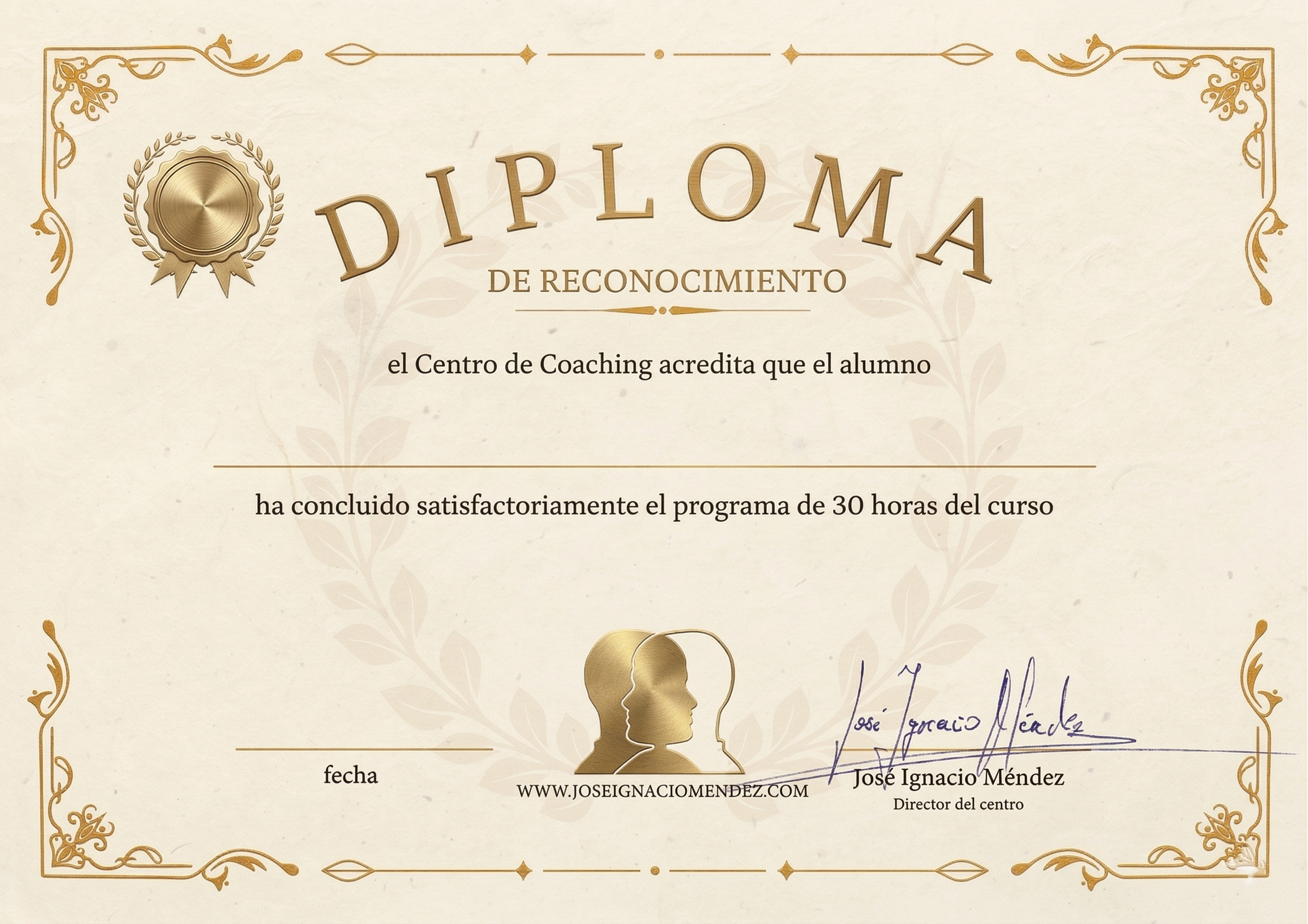 Certificado del curso Aprende a Desarrollar tu Autoestima