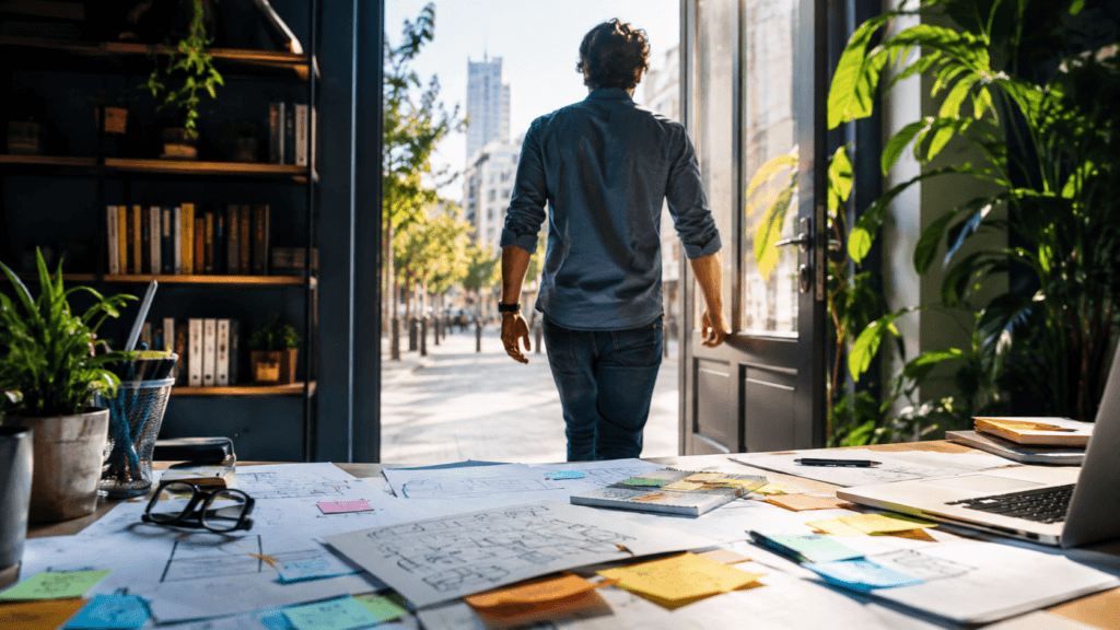 Persona dejando atrás el perfeccionismo para actuar pese al miedo a equivocarse y superar la procrastinación